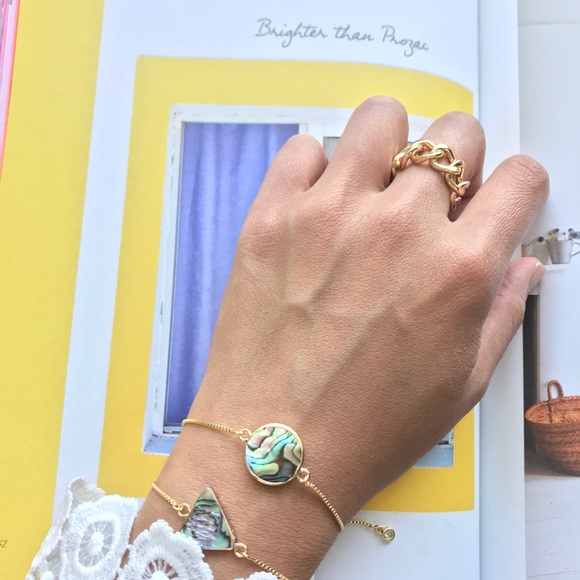 Gold-Plated Resizable High Shine Chain Ring - Picture 2 of 11